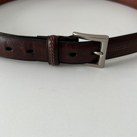 Men’s coach leather made in Italy belt - Picture 2 of 4